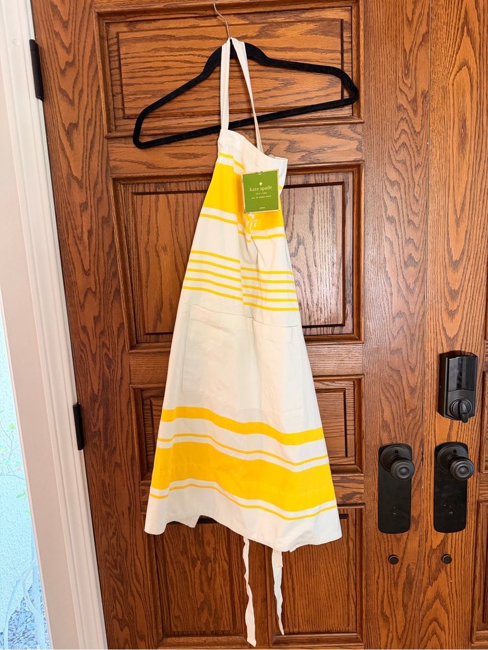 kate spade Yellow and White Striped Apron
